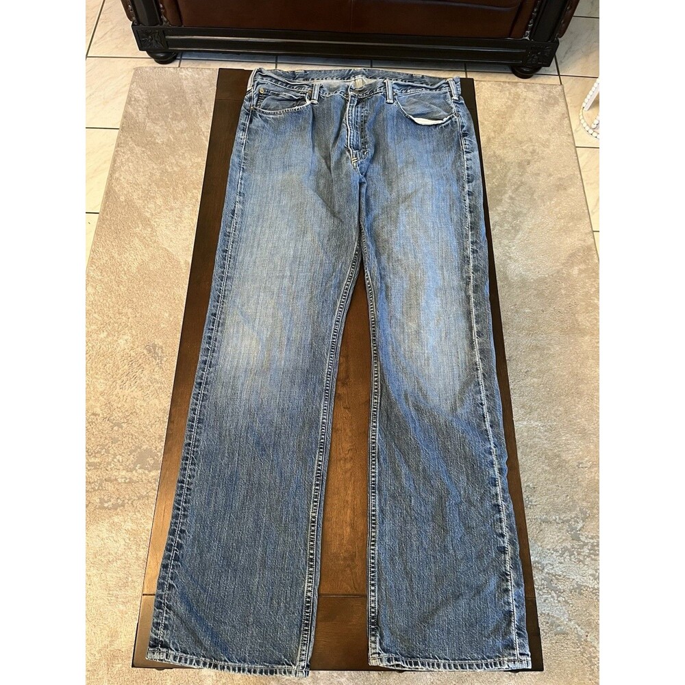 Polo Ralph Lauren Jeans Slim 381 Vintage Mens 38TX36 Blue Wash Straight